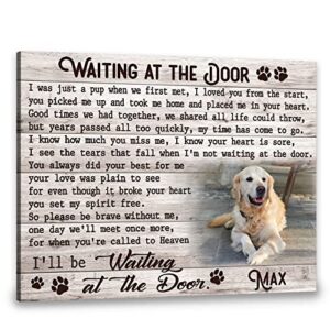 custom canvas bereavement gift | dog memorial gift | remembrance gift | sympathy gift | personalized gift | dog gift | memorial gift | pet loss gifts custom size