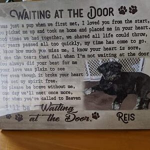 Custom Canvas Bereavement Gift | Dog Memorial Gift | Remembrance Gift | Sympathy Gift | Personalized Gift | Dog Gift | Memorial Gift | Pet Loss Gifts Custom Size