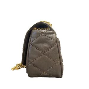 Tory Burch 87863 Volcanic Stone With Gold Hardware Willa Small Women's Shoulder Crossbody Bag
