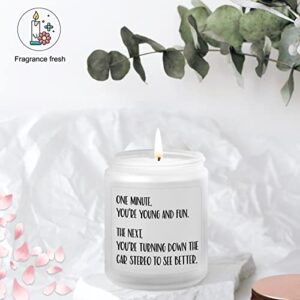 40th 50th 60th 70th Birthday Gift for Women or Men- Happy Funny Mom Dad Birthday Gifts- 40 50 60 70 Year Old Gifts for Wife Husband- Lemongrass Sage Candles