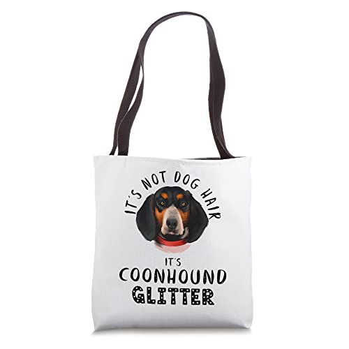 It's Not Dog Hair It's Bluetick Coonhound Glitter Dog Quote Tote Bag