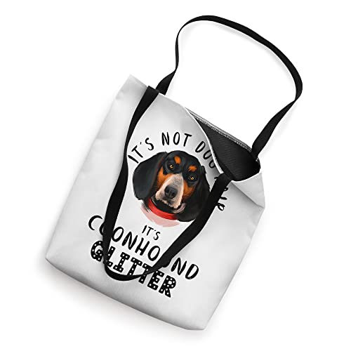 It's Not Dog Hair It's Bluetick Coonhound Glitter Dog Quote Tote Bag