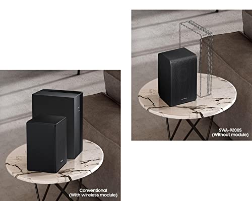 SAMSUNG SWA-9200S Wireless Rear Speaker Kit, Upgrade Soundbar System to True Surround Sound Experience, 2022