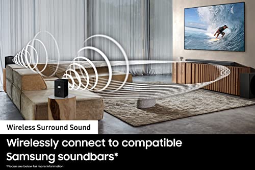 SAMSUNG SWA-9200S Wireless Rear Speaker Kit, Upgrade Soundbar System to True Surround Sound Experience, 2022