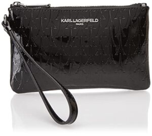 karl lagerfeld paris maybelle slg wristlet, black