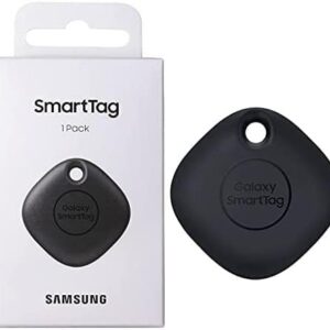 SAMSUNG Galaxy SmartTag 2021 Bluetooth Tracker & Item Locator for Keys, Wallets, Luggage, Pets and More (1 Pack), Black