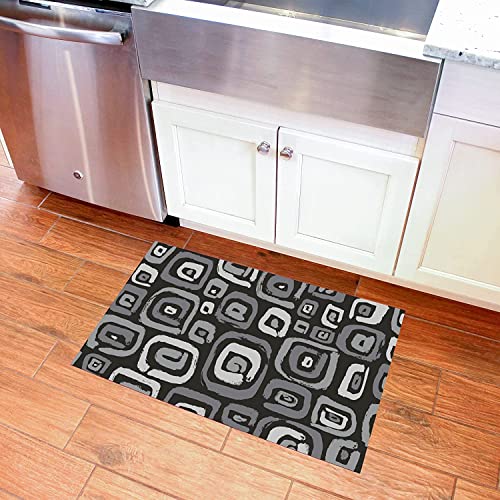 Bungalow Flooring Interstellar FlorArt Kitchen Mat, 2' x 3', Made in USA, Machine Washable, Water and Stain Resistant, Low Profile, Non-Slip