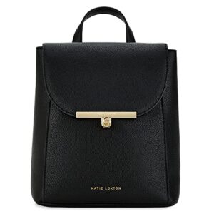 katie loxton dani womens vegan leather convertible strap top handle handbag purse backpack black