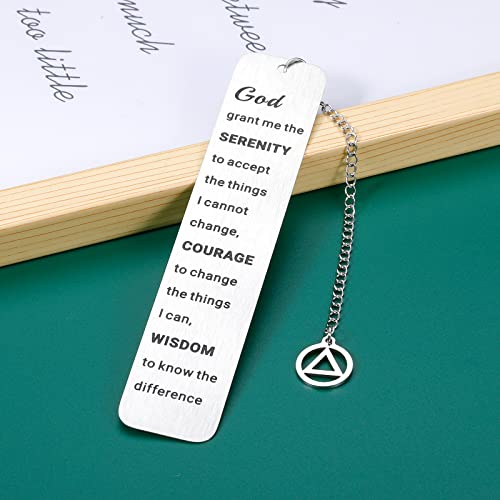 Christian Religious Bookmark for Men Women Teen Girl Boy Serenity Prayer Gift Bible Verse Scripture Godson Goddaughter Reader Sobriety Recovery Christmas Stocking Stuffer Easter Birthday Inspirational