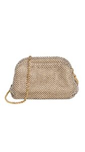 loeffler randall women’s doris mini frame pouch, gold, one size