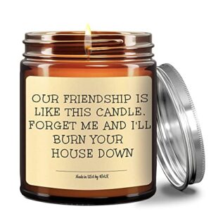 1OAK Vanilla Scented Candles - Friendship Candles Gifts for Women - Funny Gifts for Friends - Funny Candles for Women - Friendship Gifts for Women Friends - Funny Candles for Women Gift