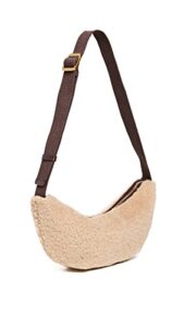 loeffler randall women’s jillian soft crossbody pouch, timber/natural, tan, one size