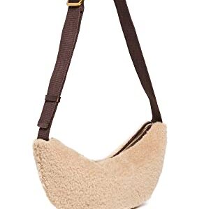 Loeffler Randall Women's Jillian Soft Crossbody Pouch, Timber/Natural, Tan, One Size