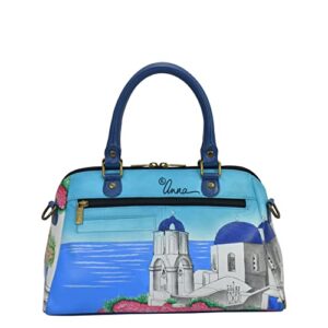 Anna by Anuschka Wide Organizer Satchel, Magical Greece