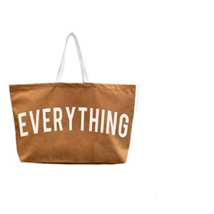 everything canvas tote bag (tan), x-large