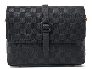 txuniaozz small fashion pu crossbody bags shoulder bag purse handbags for women,black