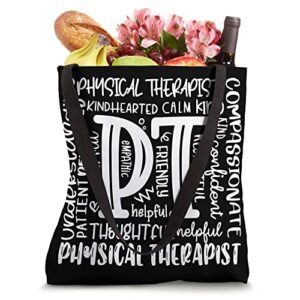 Physical Therapist PT Physical Therapy Medical Physiotherapy Tote Bag