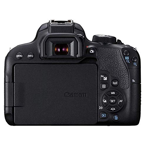 Canon EOS 800D / Rebel T7i w/Canon EF-S 18-55mm F/4-5.6 is STM Zoom Lens & Professional Accessory Bundle W/ 128GB Memory Card & Back-Pack Case & Spare Battery & More