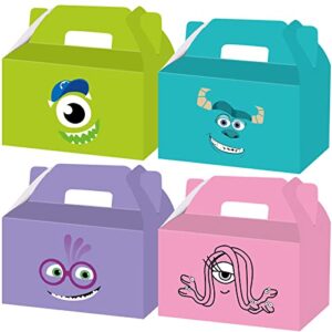 monster inc treat boxes little monster candy boxes cardboard present boxes 16 pcs 4 style for monster inc birthday party decorations