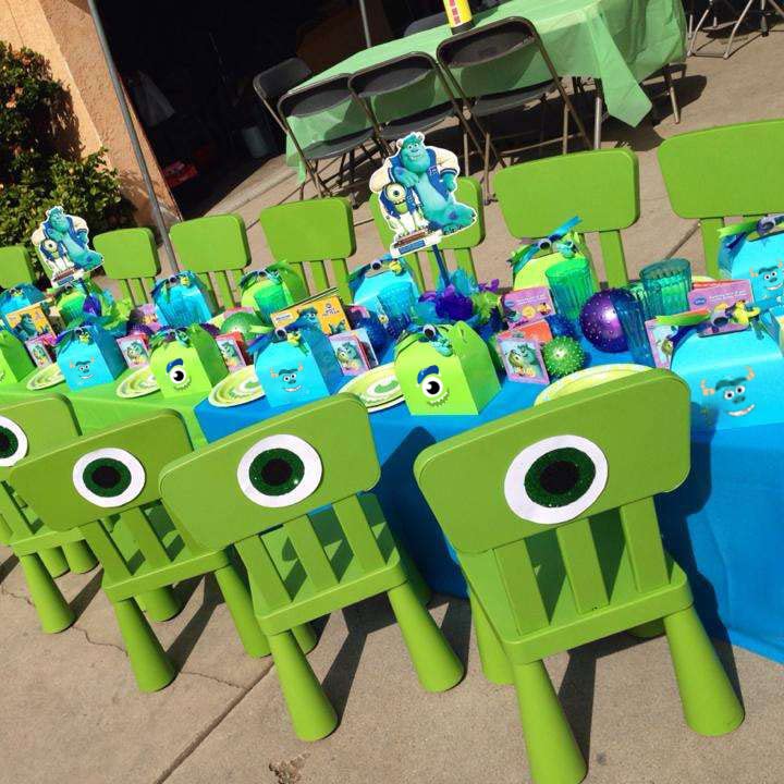 Monster Inc Treat Boxes Little Monster Candy Boxes Cardboard Present Boxes 16 Pcs 4 Style for Monster Inc Birthday Party Decorations