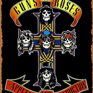 Wanfst Music Guns N Roses Metal Tin Sign Poster Vintage Art Wall Decor 12 x 8 inch