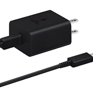 SAMSUNG 45W Power Adapter (w/Cable C-to-C), Black