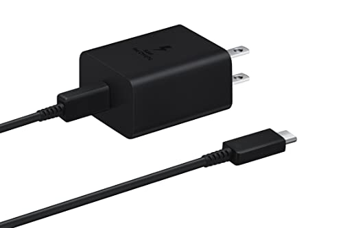 SAMSUNG 45W Power Adapter (w/Cable C-to-C), Black