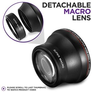 58MM 0.43x Altura Photo Professional HD Wide Angle Lens (w/Macro Portion) for Canon EOS 70D 77D 80D 90D Rebel T8i T7 T7i T6i T6s T6 SL2 SL3 DSLR Cameras