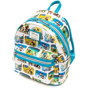 Loungefly Disney Mini Backpack, Pinocchio Little Golden Books AOP