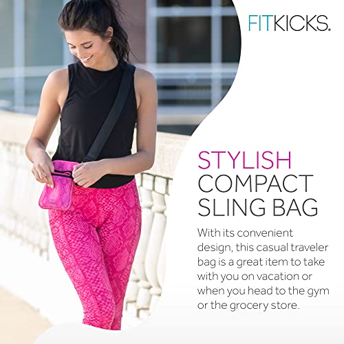 FITKICKS Crossovers Active Sport Lifestyle Crossbody Sport Water-Resistant Casual Bag Sling Purse - Nocturnal