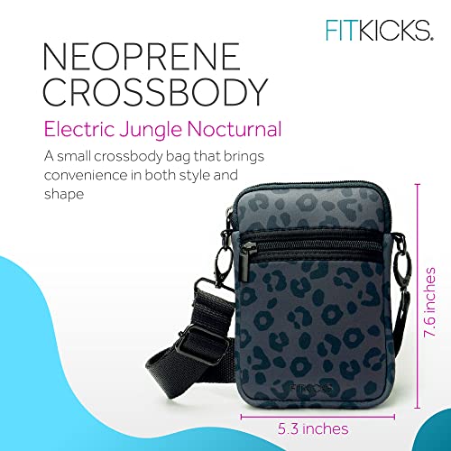 FITKICKS Crossovers Active Sport Lifestyle Crossbody Sport Water-Resistant Casual Bag Sling Purse - Nocturnal