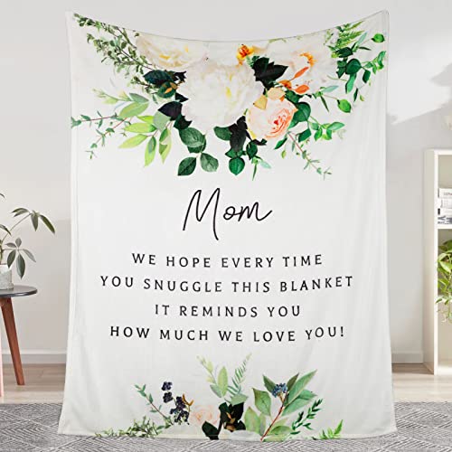 Gifts for Mom, Mom Gifts, Mother's Day Blanket Gifts for Mom, Mom Birthday Gifts, Birthday Gifts for Mom, Mom Birthday Gifts from Daughter Son Soft Throw Blanket 60" x 50"