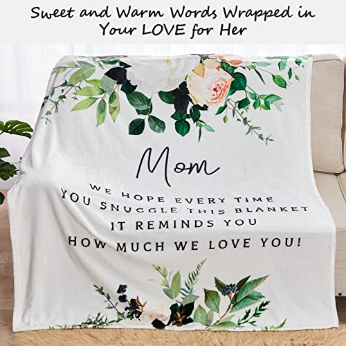 Gifts for Mom, Mom Gifts, Mother's Day Blanket Gifts for Mom, Mom Birthday Gifts, Birthday Gifts for Mom, Mom Birthday Gifts from Daughter Son Soft Throw Blanket 60" x 50"