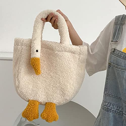 harayaa Women's Shoulder Bag Goose Shaped Girl Purse Tote, without strap, 24x8x26cm