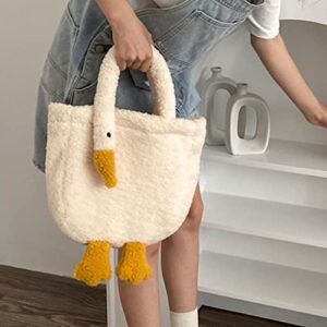 harayaa Women's Shoulder Bag Goose Shaped Girl Purse Tote, without strap, 24x8x26cm