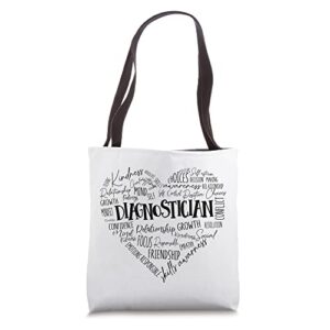 matching educational diagnostician week squad crew ard tote bag