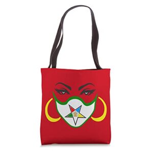 oes sister wear facemask the eastern star parents’ day gift tote bag