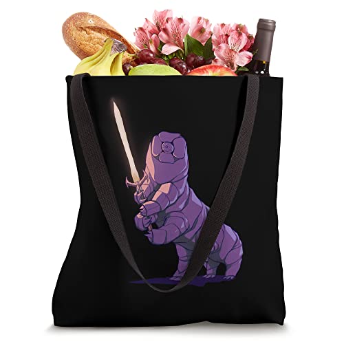 Tardigrade Warrior Swordsman Microbiology Science Water Bear Tote Bag