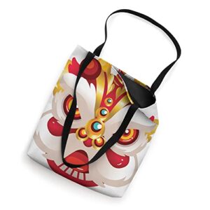 Lion Dance Head Festival Happy Chinese New Year Tote Bag