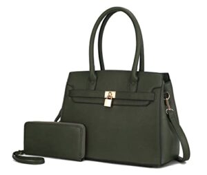 mkf collection satchel bag for women’s crossbody tote handbag top-handle purse