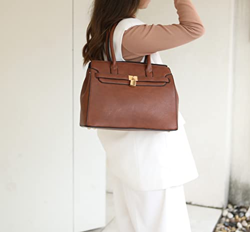 MKF Collection Satchel Bag for Women’s Crossbody Tote Handbag Top-Handle Purse