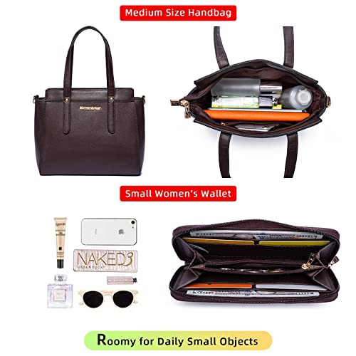 Montana West Purses and Handbags for Women Tote Purse and Wallet Set Shoulder Bag for Women 3pcs MWC3-C032WCF