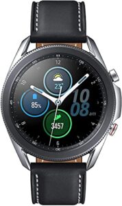 samsung galaxy watch3 gps smartwatch 45mm, mystic silver (renewed)