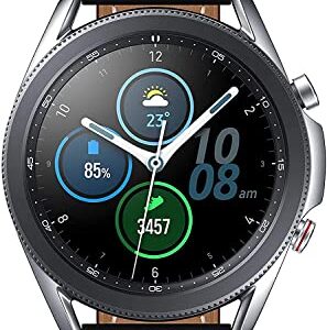 Samsung Galaxy Watch3 GPS Smartwatch 45mm, Mystic Silver (Renewed)