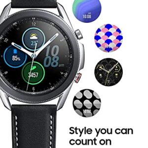 Samsung Galaxy Watch3 GPS Smartwatch 45mm, Mystic Silver (Renewed)