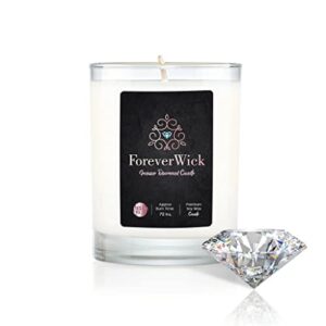 foreverwick surprise candle with diamond inside | foreverwick candles | fruit scented soy candles gifts for women aromatherapy candle wax | all-natural organic soy candle 14oz | 70h