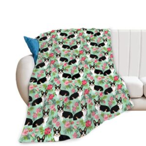 yiycqur ultra soft light weight corgi throw blanket air conditioning blanket for bed couch sofa living room picnic 50×40/60×50/80×60 inches