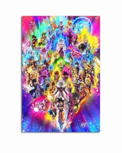 japanese anime poster canvas wall art posters home decor painting for living room, bedroom，playroom decor 16x24inch gougind