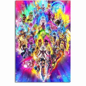 Japanese Anime poster Canvas Wall Art Posters Home Decor Painting for Living Room, Bedroom，Playroom Decor 16x24inch Gougind