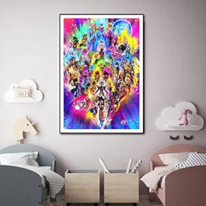 Japanese Anime poster Canvas Wall Art Posters Home Decor Painting for Living Room, Bedroom，Playroom Decor 16x24inch Gougind